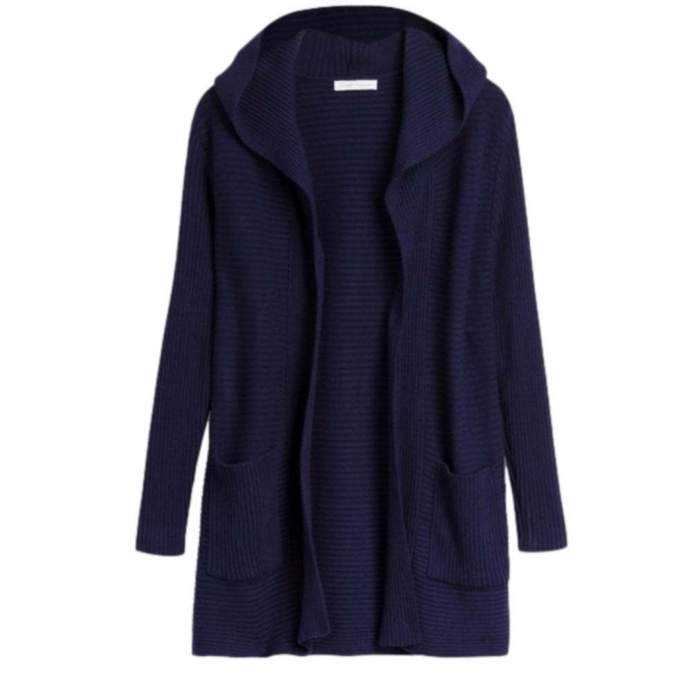 Honey Punch Judee Ribbed Hooded Cardigan